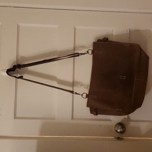 JCrew Leather Messenger Bag - Picture 2 of 4